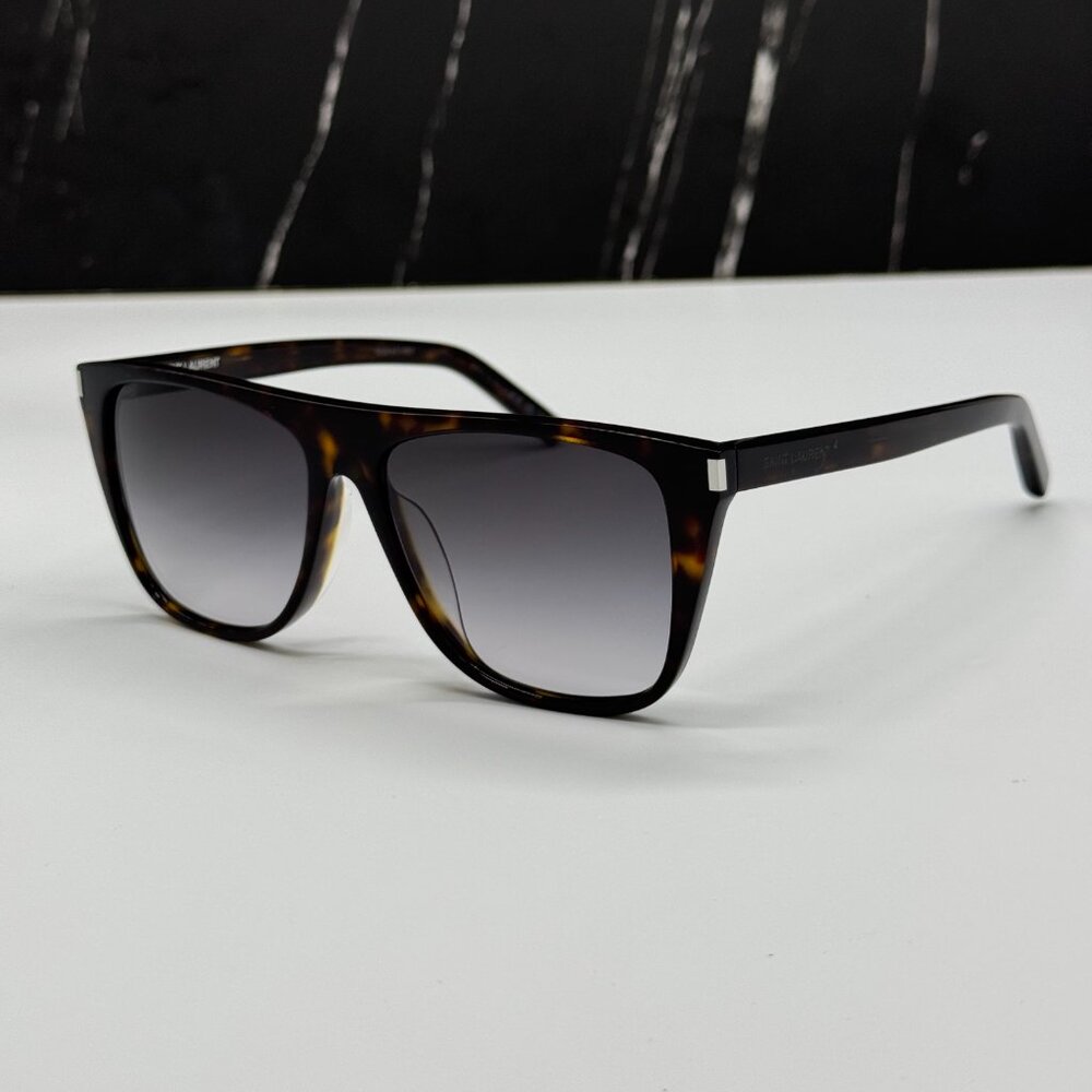 NEW SAINT LAURENT SL1F 003 SUNGLASSES UNISEX SQUARE HAVANA EYEWEAR SL 1F 003 - Picture 5 of 10
